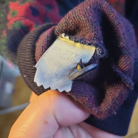 Cardigan 50%wool   Made In Italy Size 54 - Picture 4 of 5